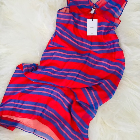 Lewit Stripe Silk Midi Dress - Picture 2 of 6